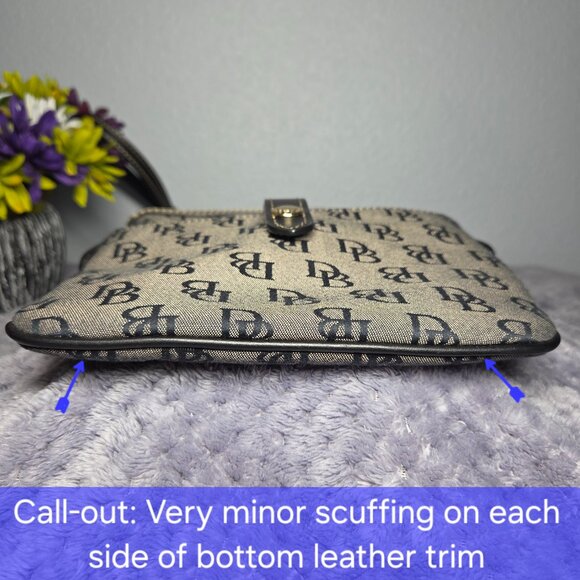 Dooney & Bourke Signature DB Monogram Canvas Crossbody - Picture 9 of 10